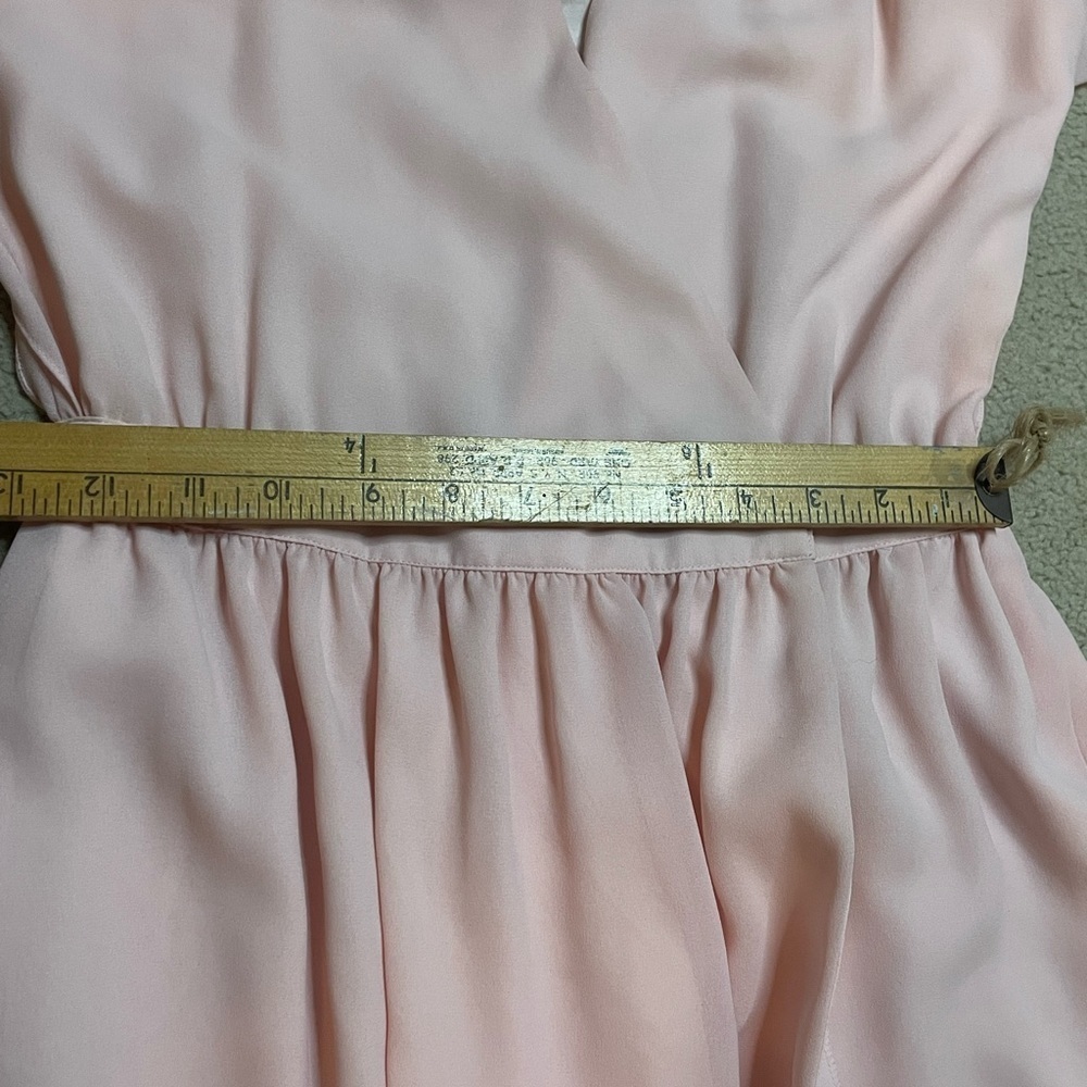 PIERRE CARDIN Paris New York BOUTIQUE SZ 10 Vintage Dress‎ Pink 6 8 VTG Ruffle - Picture 7 of 10
